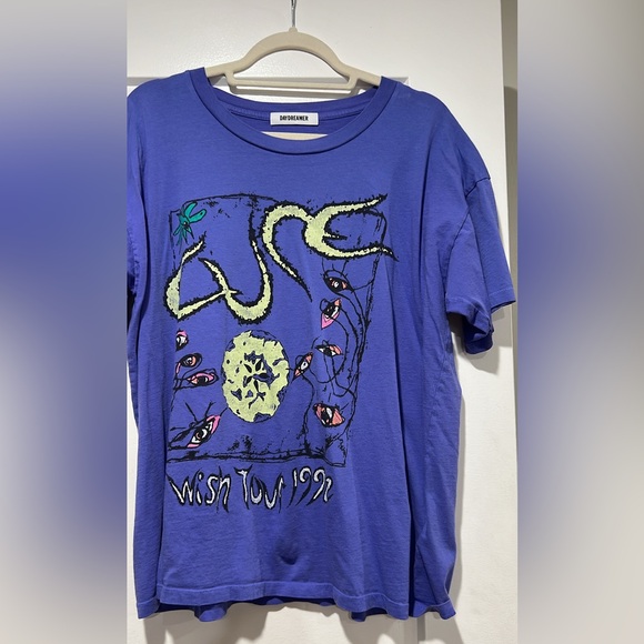 Daydreamer Tops - Daydreamer Electric Purple Crewneck Tee